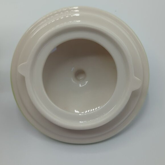 Vintage Starbucks Tazo Teapot Ceramic White Botanical Green Leaf 38 oz. - Picture 7 of 8